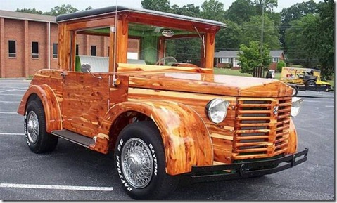 Wooden car